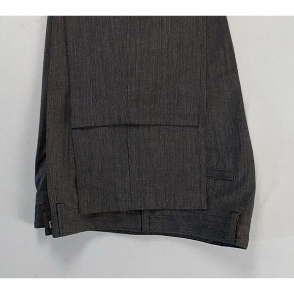 Hugo Boss Chuck U Flat Front Stretch Wool Dress Pants. Charcoal, Men's 34X34.5 - Picture 3 of 9